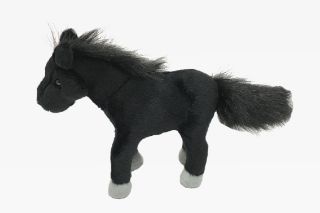 Obrázek z Kůň černý plyš 19cm(6) 